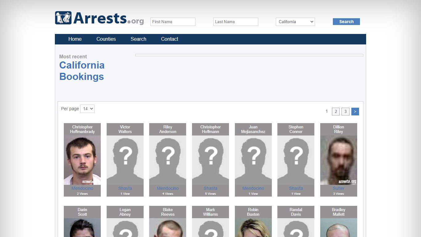 California Arrests and Inmate Search